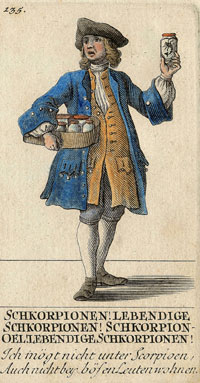 David Herrliberger, Zürcher Ausrufer Skorpione, Zürich 1751